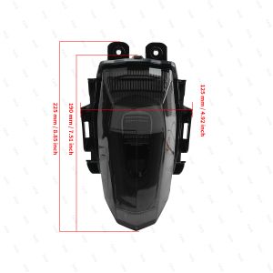 Modified Motorcycle Lighting System with Turn and Brake Function Tail Light