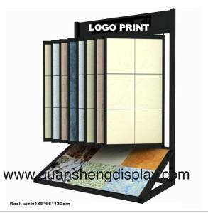 Cheap Unique Wood Flooring Display Racks with Angle Shelving,STONE DISPLAY , STONE DISPLAY RACK for sale