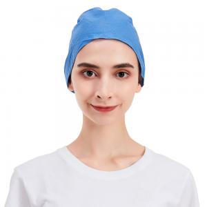 China Double Elastic Surgical Scrub Caps Disposable Consumable Medical Supplies Single on sale