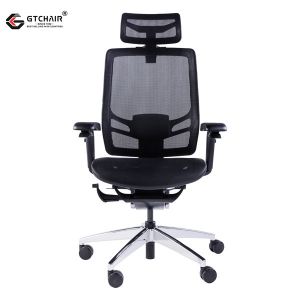 Mesh Office Executive Chair 55mm PA Castor High Back With Headrest
