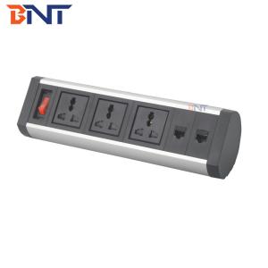 Cheap Movable Aluminum Alloy Multimedia Desktop Socket With Modular Design for sale