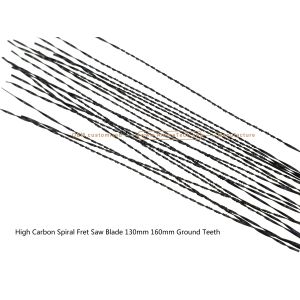 High Carbon Spiral Fret Saw Blade 130mm 160mm Ground Teeth,Carving Hole on Wood