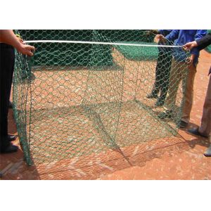 Durable Hexagonal Wire Stone Gabion Baskets Woven Wire Stone Cages