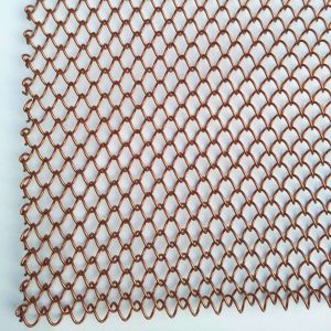 Architectural Aluminum Mesh Coil Drapery for Partition Curtain Divider