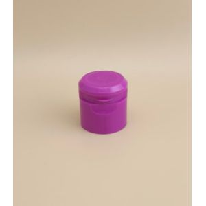 Nice Design Purple Plastic Round Smooth Cap for Cosmetic Bottles