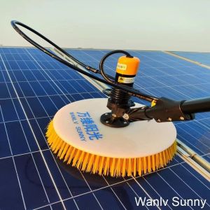 Customized Single-Disc Rotating Brush for 3.5 Meters Length Photovoltaic Farm