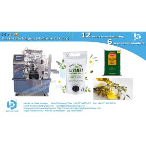 Doypack machine for irregular shape bag liquid packaging