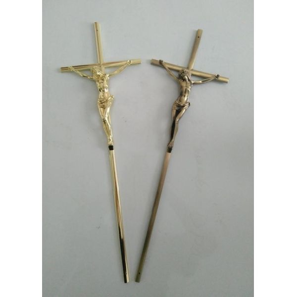 Quality 56.7 * 15.8cm Coffin Crucifix , Large Metal Crucifix Zamak Material Customized Color wholesale