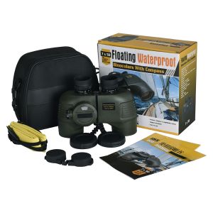 7x Magnification Marine Telescope with Compass and Rangefinder