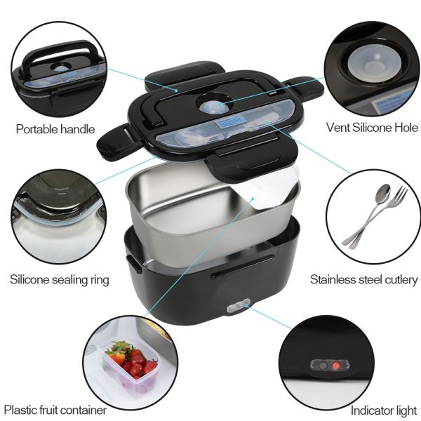 Electric Heating Lunch Boxes Sealing Ring Leak Proof Plastic PP