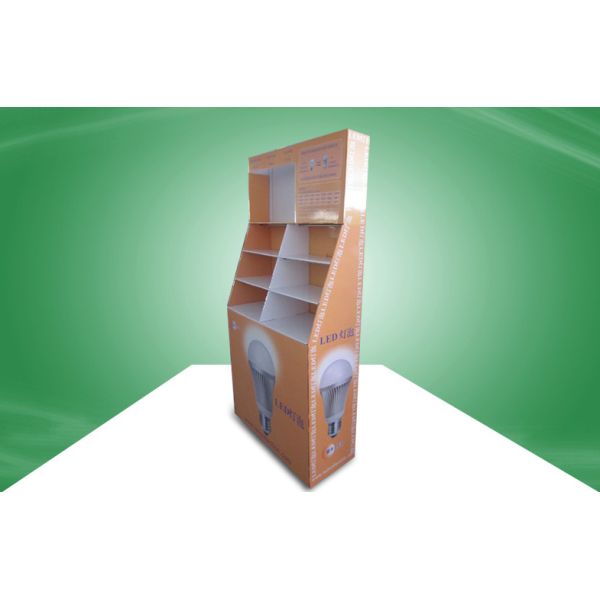 Quality Recycled Heavy - duty  POS Cardboard Displays  Display Stand For LED Products wholesale