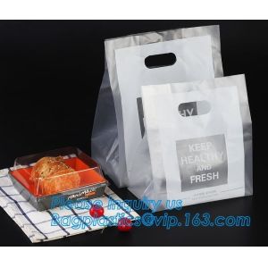 fast food bags, Food grade bakery bread plastic poly bag custom printed opp