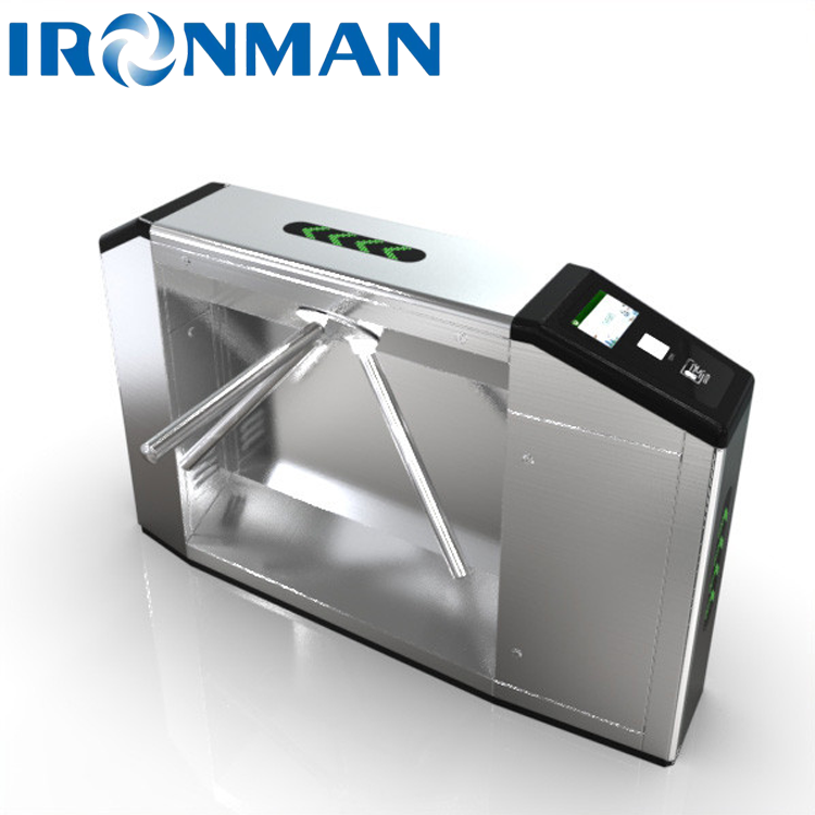 Cheap Office Buildings Three Arm Turnstile / Tripod Security Gates With RFID IC Cards Reader for sale