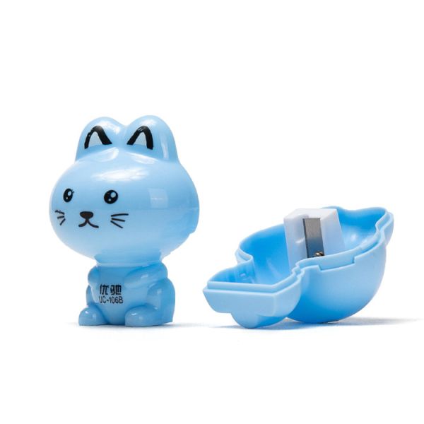 Decal Cat Animal Shaped Pencil Sharpener Single Hole