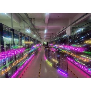 Shopping Mall Outdoor Full Color Waterproof P3.91-7.82 Mesh Transparent LED