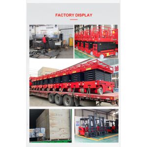 Factory Supply Mini Manual Battery Power Electric Push Around Scissor Lift Type