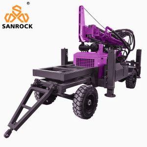 Portable Water Well Drilling Rig Machine with 3300mm One Push Length and