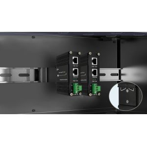 12~48V DC Power Input Industrial Gigabit PoE+ Injector Support IEEE802.3at Power
