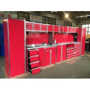 Garage Store Storage Workbench White Metal Garage Cabinets with Wheels and