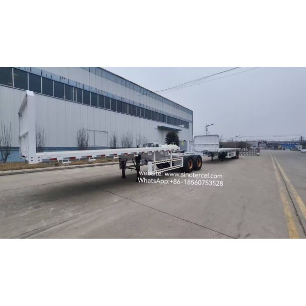 Superlink Trailers Double trailer, a semi-trailer with a saddle at the front and