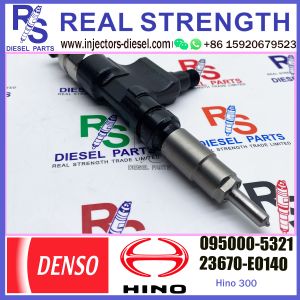 Diesel fuel injection common rail injector 095000-5321 23670-E0140 for HINO