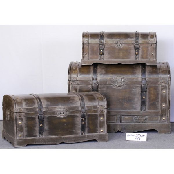 Quality multifunction L76.5 Reclaimed Wood Storage Chest wholesale