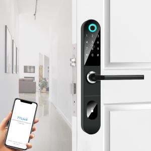 Mortise Deadbolt AAA Smart Fingerprint Door Lock Access 25uA