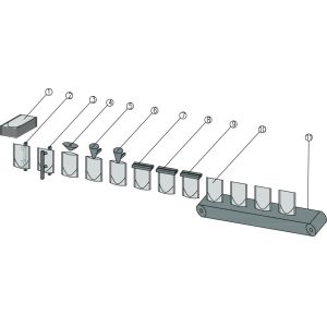 Marinated Meat Rotary Pouch Packing Machine With Larger Vacuum Sealing Bin