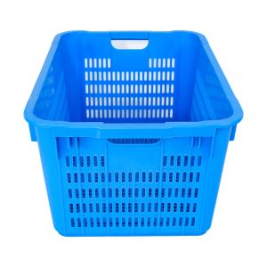 Mesh Style PP Vegetable Fruit Nestable Basket Plastic Turnover Crate with