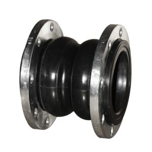 NBR EPDM Double Sphere Flanged Rubber Bellows Expansion Joint
