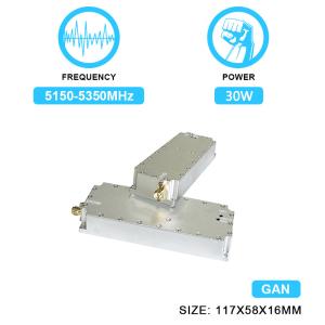 Cheap Anti Drone Module 30W 5.2g Drone Anti Blocking Signal Jammer Module Antidrone With GAN And Isolation Protector for sale