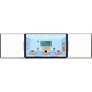 High quality Multimedia Push-pull Blackboard For Office Use Multimedia Push-pull