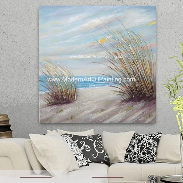 Bright Scenery Abstract Art Canvas Paintings Wall Hanging For Living Room