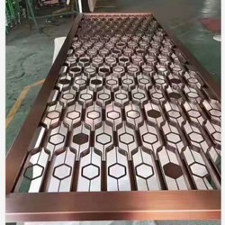 Steel Frame Customized Size Metal Panels Decorative Partition Screen Room
