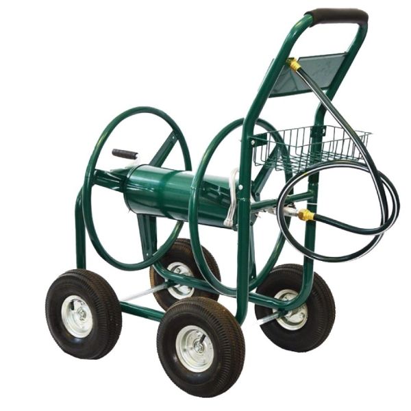Portable Heavy Duty Garden Lawn Water Hose Reel Storage Cart 19kg Capacity with