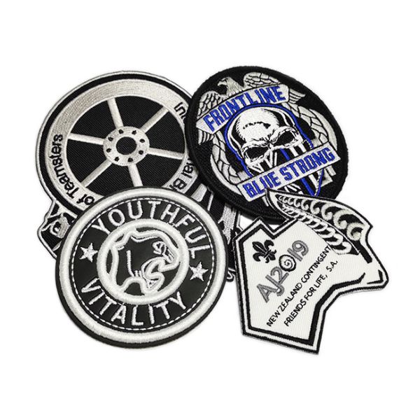 Personalized Traditional Custom Embroidered Patches For Clothes / Cap