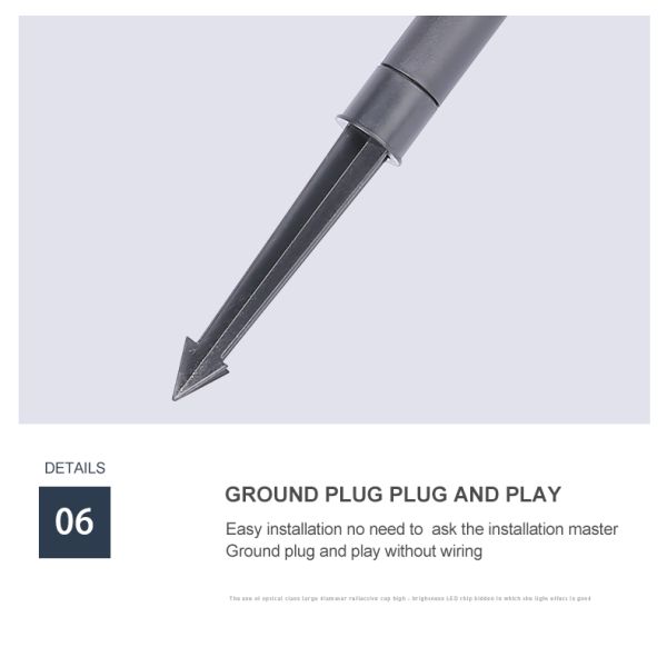 IP66 Waterproof Outdoor Garden Easy Stall All In One ABS Pathway Lights For Park Yard Patio Villas