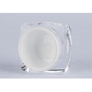 5g 10g 15g 30g Acrylic Elegant Empty Lotion Jars With Screw Cap Opening