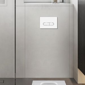 360 X 160 X 180mm Dual Flush Concealed Cistern with Plastic Flush Button