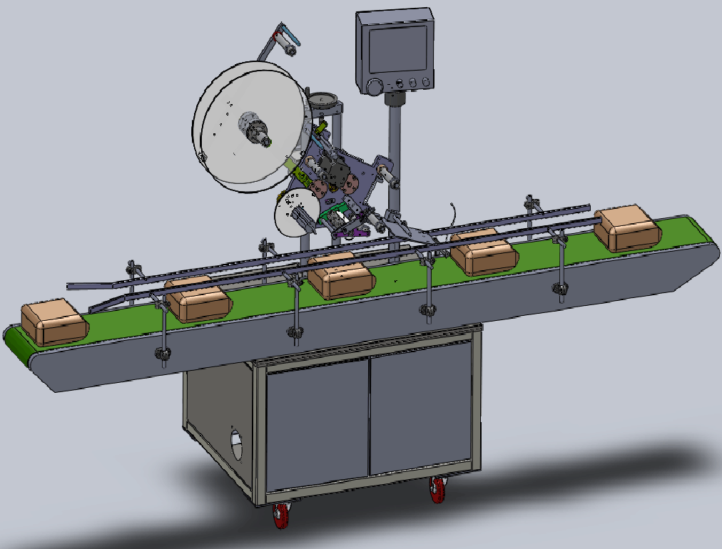 Cheap YIMU YM210 Full-Automatic Flat Surface Labeling Machine: Stand-Up Pouch &amp; Bag Label Applicator for sale