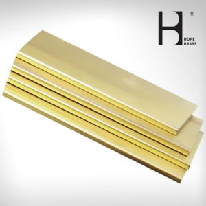 OEM Golden Abrasion Resistant Brass Flat Bars With Anodizing Surface