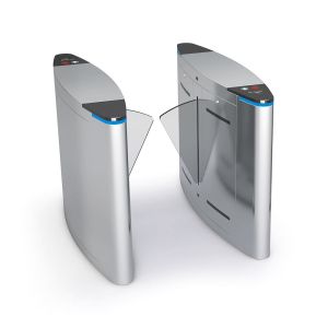 304 Stainless Steel Face Recognition Flap Barrier Gate with 30~40 Persons/Min