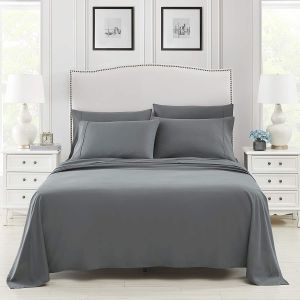 Super Soft Brushed Microfiber 1800 Thread Count Luxury Egyptian Trim Bed Sheet