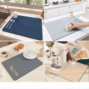 Eco-friendly Anti-slip Waterproof Drying Mat for Kitchen Bar Customized Logo Accepted
