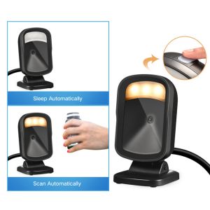 Trohestar 720P 2D Adjustable Desktop Barcode Scanner