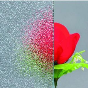 Clear Patterned Tempered Glass For Hotel Shower Room Partition