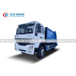 China SINOTRUK HOMAN Garbage Compactor Truck With 18m3 Rear Loader on sale