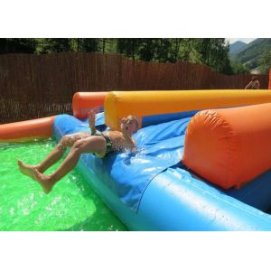 0.55mm Plato Inflatable Water Slide With Swimming Pool