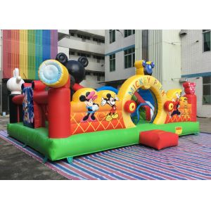 Amusement Disney Mickey Park Inflatable Jumping Bouncer With Hand Printing