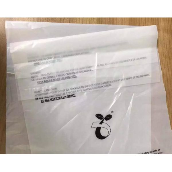 Biodegradable Compostable Plastic Courier Shipping Envelope Custom Matte Black